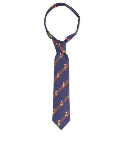 Gucci Running Star Tie, &pound;95, Accessories, Navy/Red, Silk, Front view